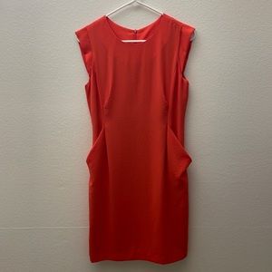 Korea orange red mini dress size medium